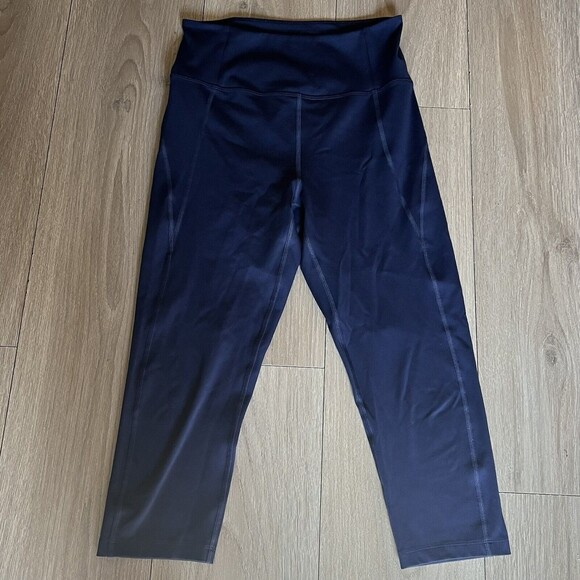 girlfriend collective Pants - Girlfriend Collective Leggings Women High Rise Compressive Midnight Blue Navy M